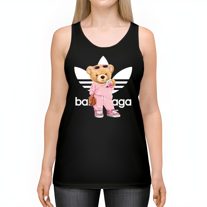 Balenciaga-x-Adidas-Teddy-Bear-Logo-Unisex-Tank-Top-TTTB0849-1