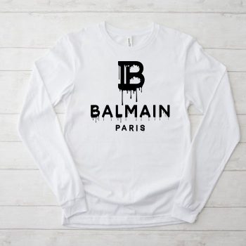 Balmain Drip Logo Kid Tee Unisex LongsleeveShirt LTB0876