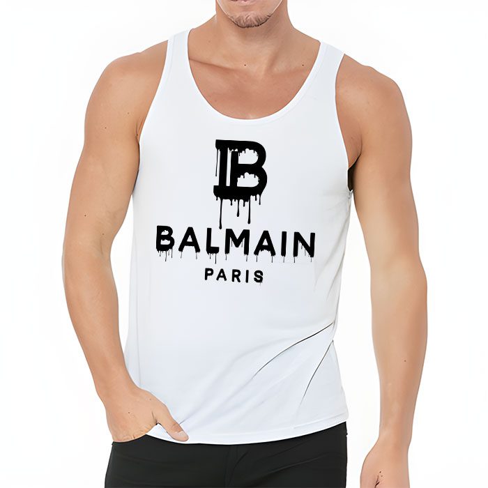Balmain-Drip-Logo-Unisex-Tank-Top-TTTB1017-1