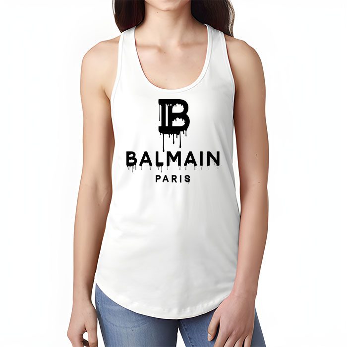 Balmain-Drip-Logo-Unisex-Tank-Top-TTTB1017-2