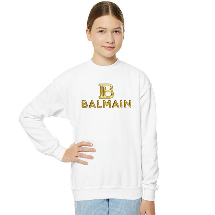 Balmain-Gold-Logo-Luxury-Crewneck-Sweatshirt-CSTB0896-3