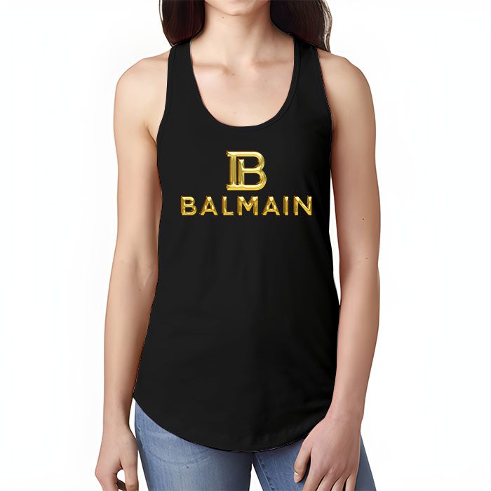 Balmain-Gold-Logo-Luxury-Unisex-Tank-Top-TTTB1018-2