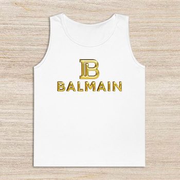 Balmain Gold Logo Luxury Unisex Tank Top TTTB1018