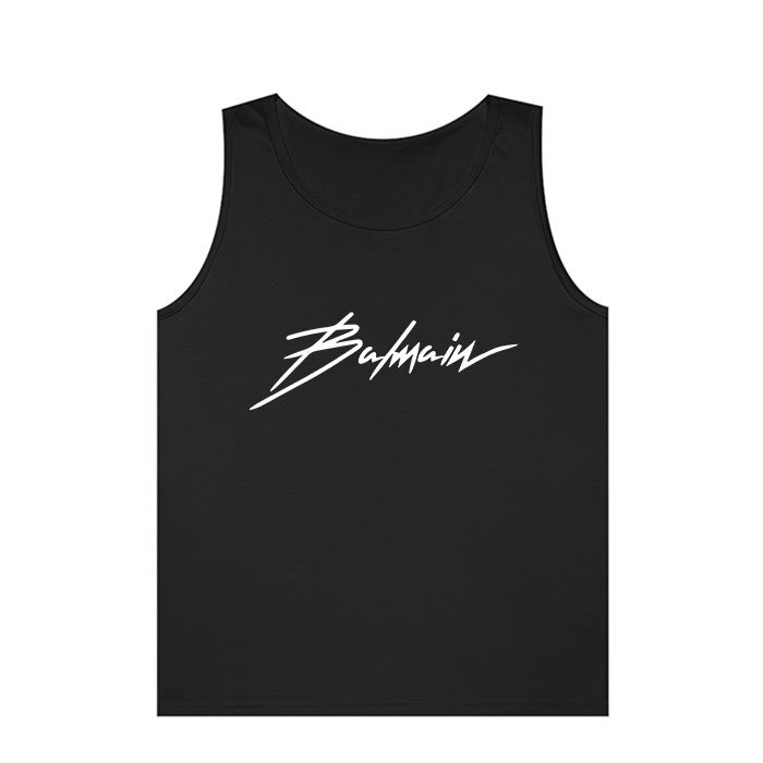 Balmain-Logo-Luxury-Unisex-Tank-Top-TTTB0987 Balmain Logo Luxury Unisex Tank Top TTTB0987