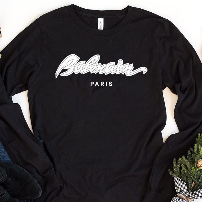 Balmain-Paris-70S-Kid-Tee-Unisex-Longsleeve-ShirtLTB0866 Balmain Paris 70S Kid Tee Unisex Longsleeve ShirtLTB0866