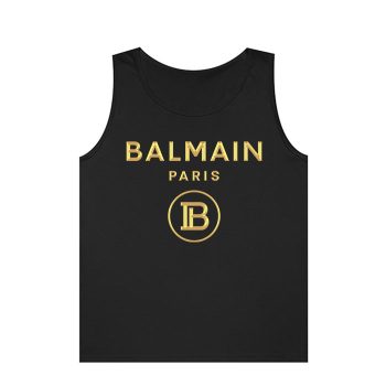 Balmain Paris Gold Logo Unisex Tank Top TTTB1019