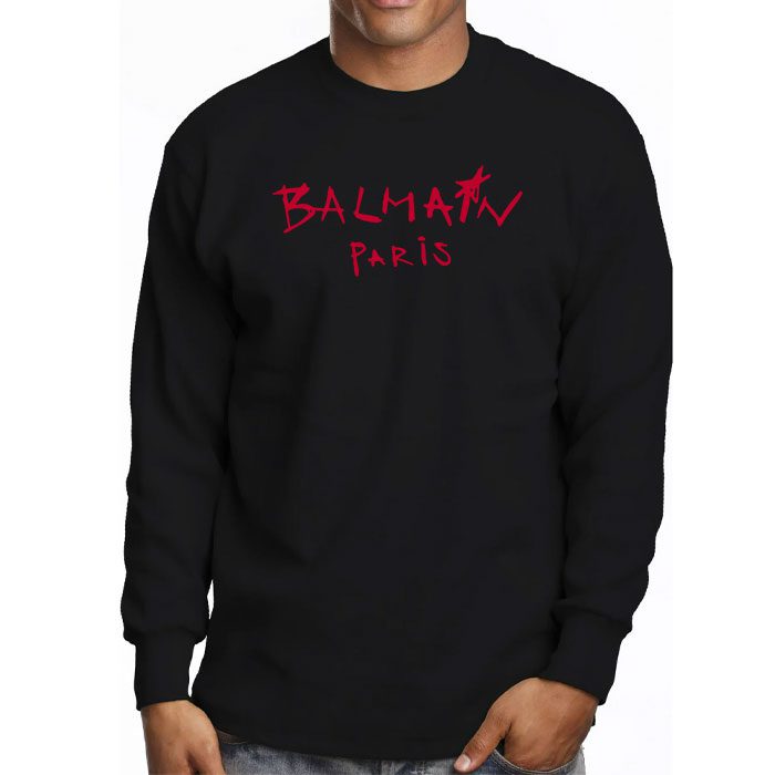 Balmain-Paris-Graffiti-Kid-Tee-Unisex-Longsleeve-ShirtLTB0865-3