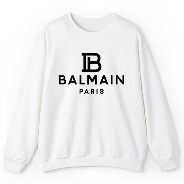 Balmain-Paris-Logo-Crewneck-Sweatshirt-CSTB0862 Balmain Paris Logo Crewneck Sweatshirt CSTB0862