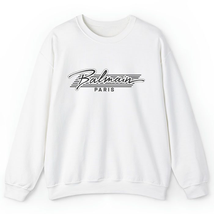 Balmain-Paris-Logo-Crewneck-Sweatshirt-CSTB0887 Balmain Paris Logo Crewneck Sweatshirt CSTB0887