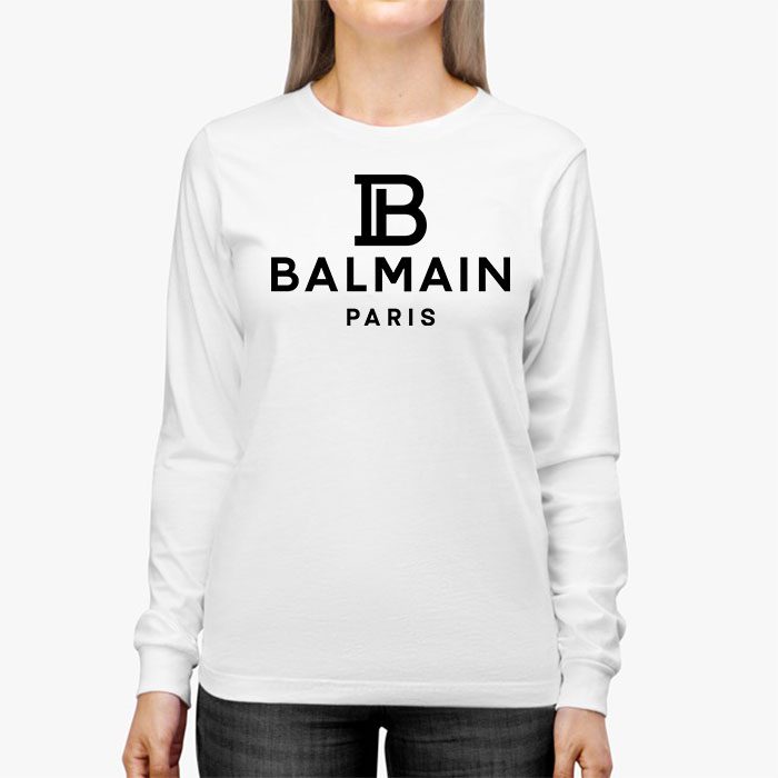 Balmain-Paris-Logo-Kid-Tee-Unisex-Longsleeve-ShirtLTB0843-2