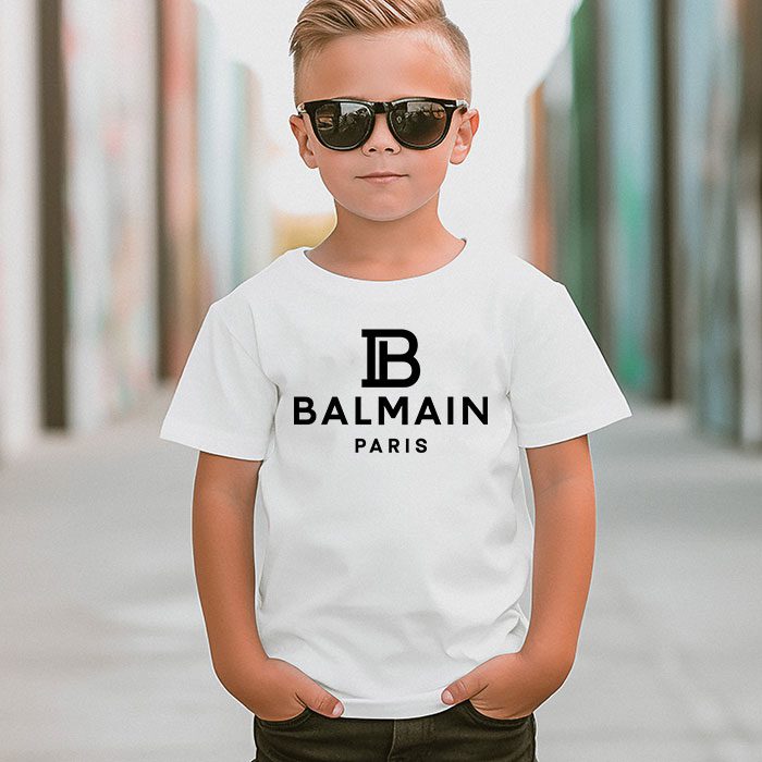 Balmain-Paris-Logo-Kid-Tee-Unisex-T-Shirt-TTB1869-4