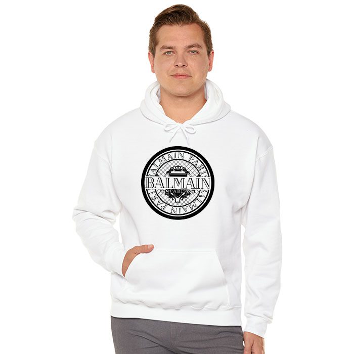 Balmain-Paris-Logo-Unisex-Pullover-Hoodie-HTB1124-4