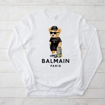 Balmain Paris Teddy Bear Luxury Kid Tee Unisex LongsleeveShirt LTB0882