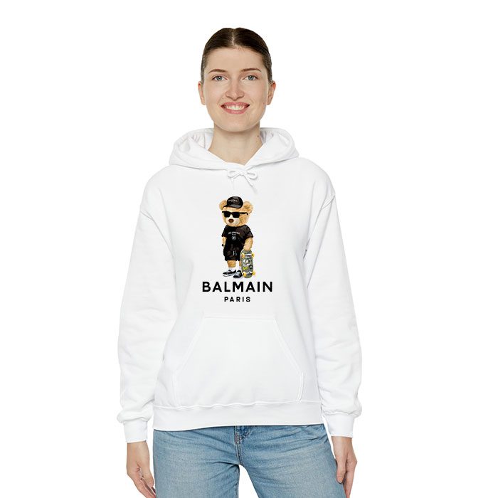 Balmain-Paris-Teddy-Bear-Luxury-Unisex-Pullover-Hoodie-HTB1136-3