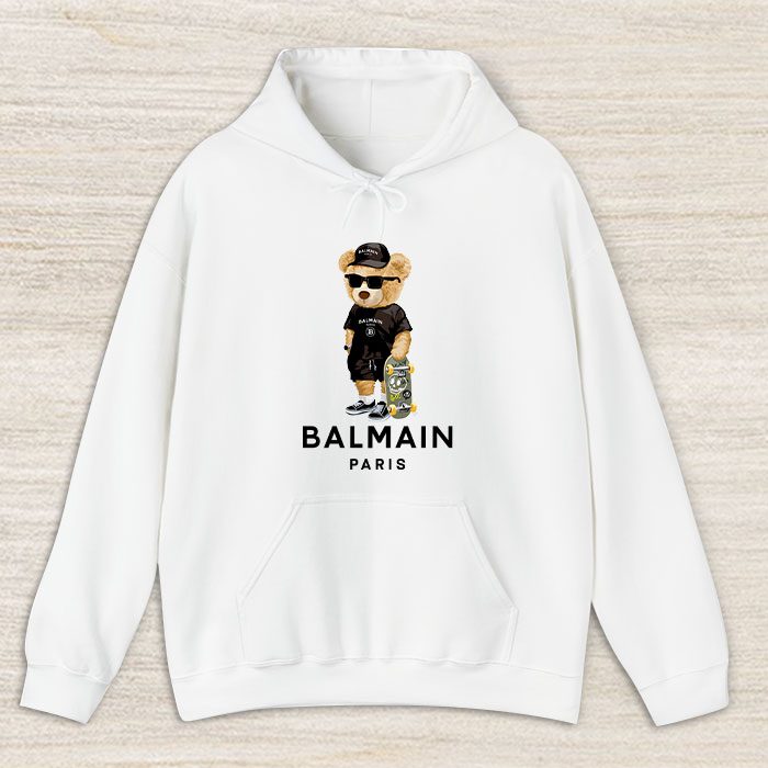 Balmain-Paris-Teddy-Bear-Luxury-Unisex-Pullover-Hoodie-HTB1136 Balmain Paris Teddy Bear Luxury Unisex Pullover Hoodie HTB1136