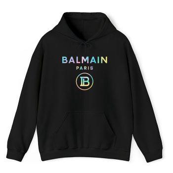 Balmain Paris Tie Dye Logo Unisex Pullover Hoodie HTB1123
