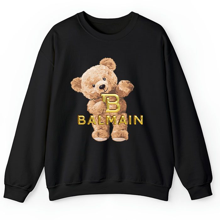 Balmain-Teddy-Bear-Luxury-Crewneck-Sweatshirt-CSTB0899 Balmain Teddy Bear Luxury Crewneck Sweatshirt CSTB0899