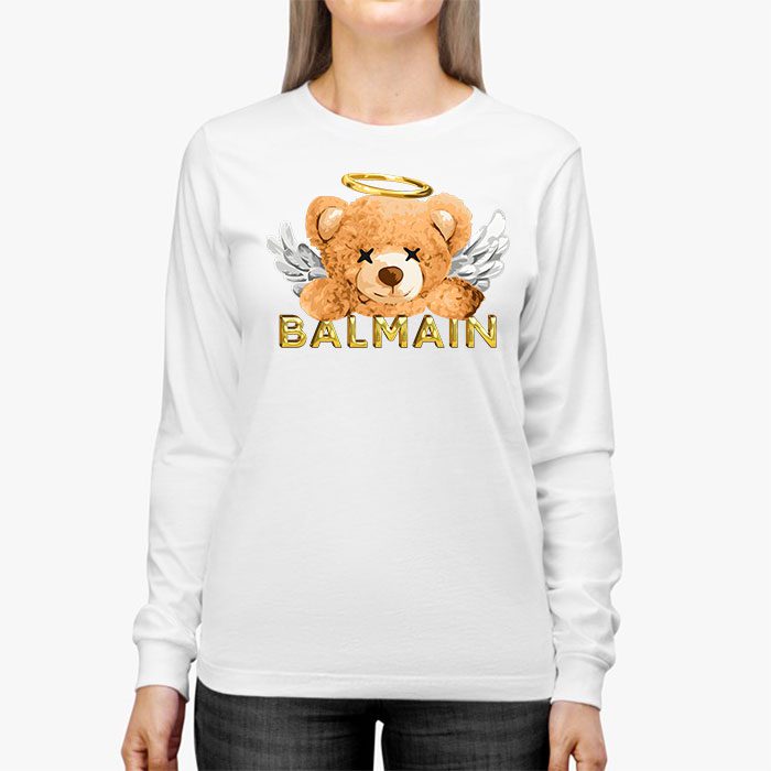 Balmain-Teddy-Bear-Luxury-Kid-Tee-Unisex-Longsleeve-ShirtLTB0879-2