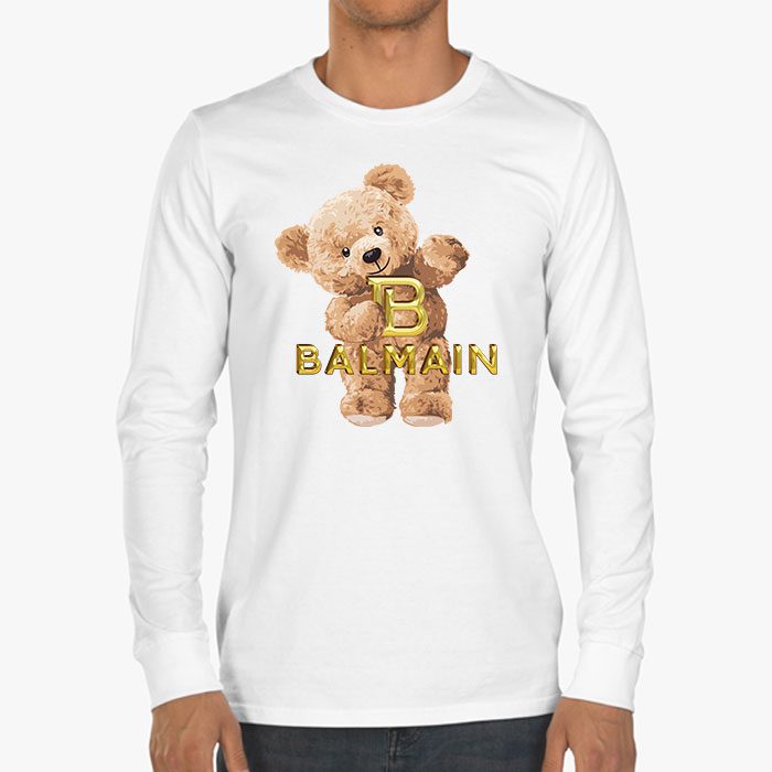Balmain-Teddy-Bear-Luxury-Kid-Tee-Unisex-Longsleeve-ShirtLTB0880-2