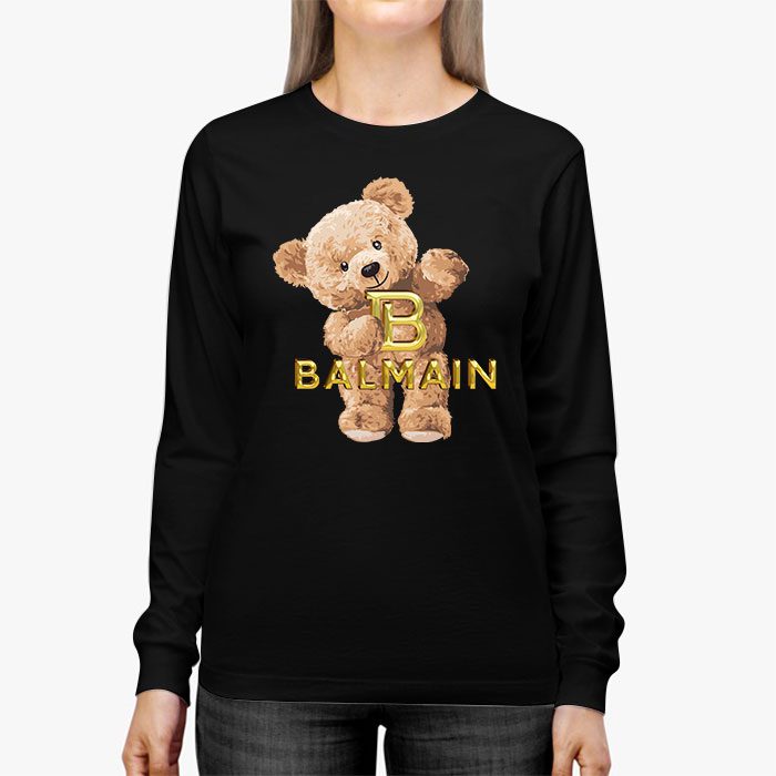 Balmain-Teddy-Bear-Luxury-Kid-Tee-Unisex-Longsleeve-ShirtLTB0880-3