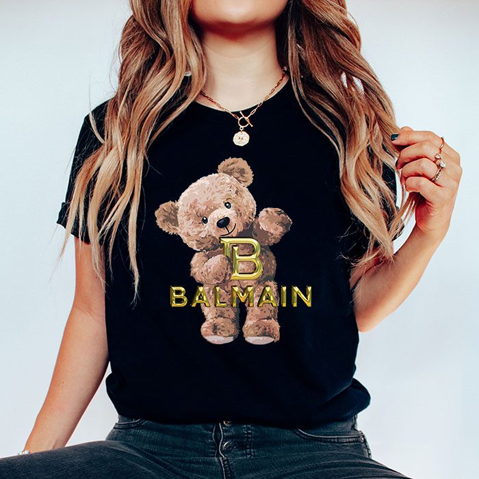 Balmain-Teddy-Bear-Luxury-Kid-Tee-Unisex-T-Shirt-TTB1906-4