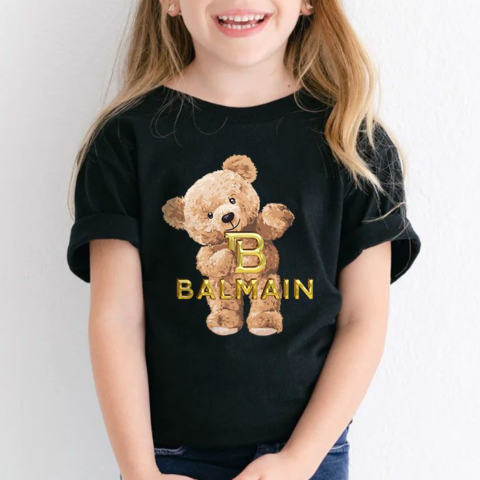 Balmain-Teddy-Bear-Luxury-Kid-Tee-Unisex-T-Shirt-TTB1906-6