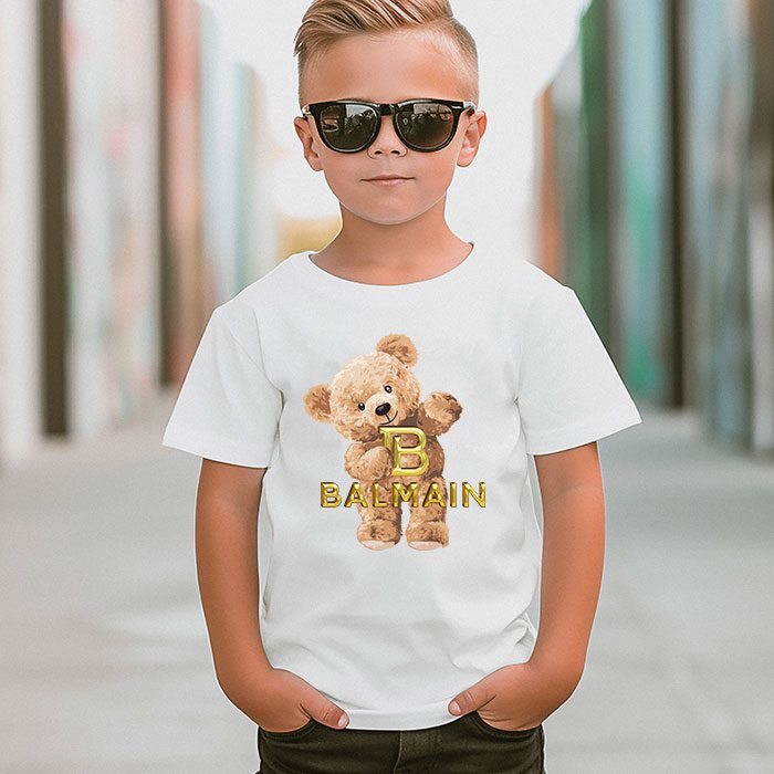 Balmain-Teddy-Bear-Luxury-Kid-Tee-Unisex-T-Shirt-TTB1906-7