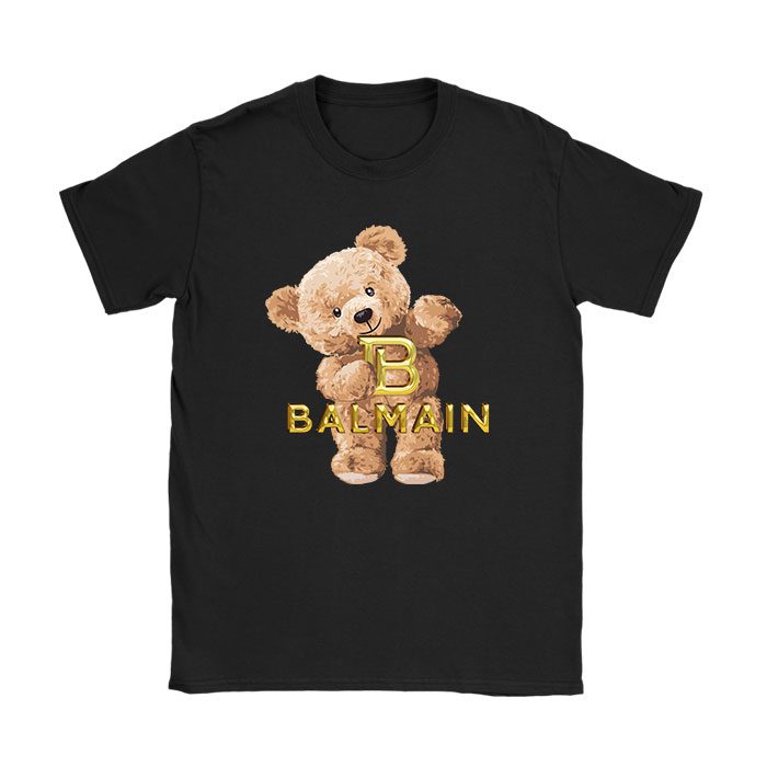 Balmain-Teddy-Bear-Luxury-Kid-Tee-Unisex-T-Shirt-TTB1906 Balmain Teddy Bear Luxury Kid Tee Unisex T-Shirt TTB1906