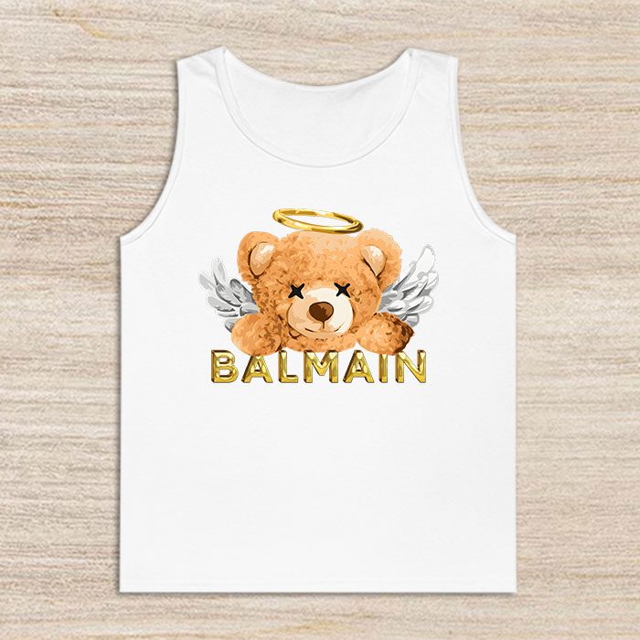 Balmain-Teddy-Bear-Luxury-Unisex-Tank-Top-TTTB1020 Balmain Teddy Bear Luxury Unisex Tank Top TTTB1020