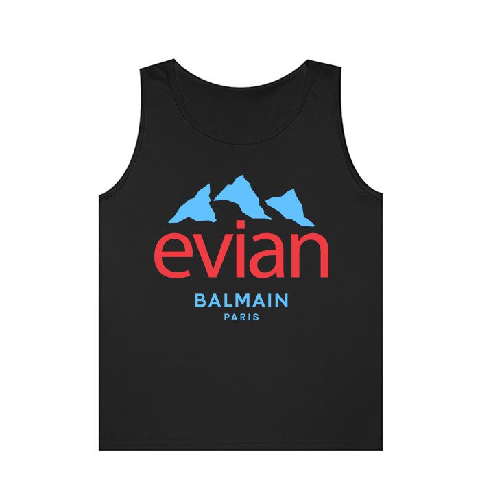 Balmain-X-Evian-Paris-Logo-Unisex-Tank-Top-TTTB1012-1