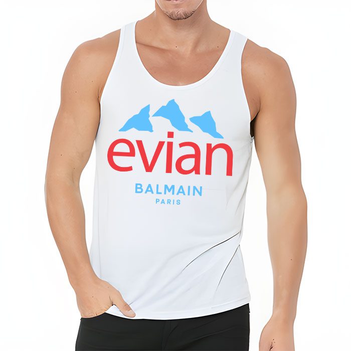 Balmain-X-Evian-Paris-Logo-Unisex-Tank-Top-TTTB1012-3