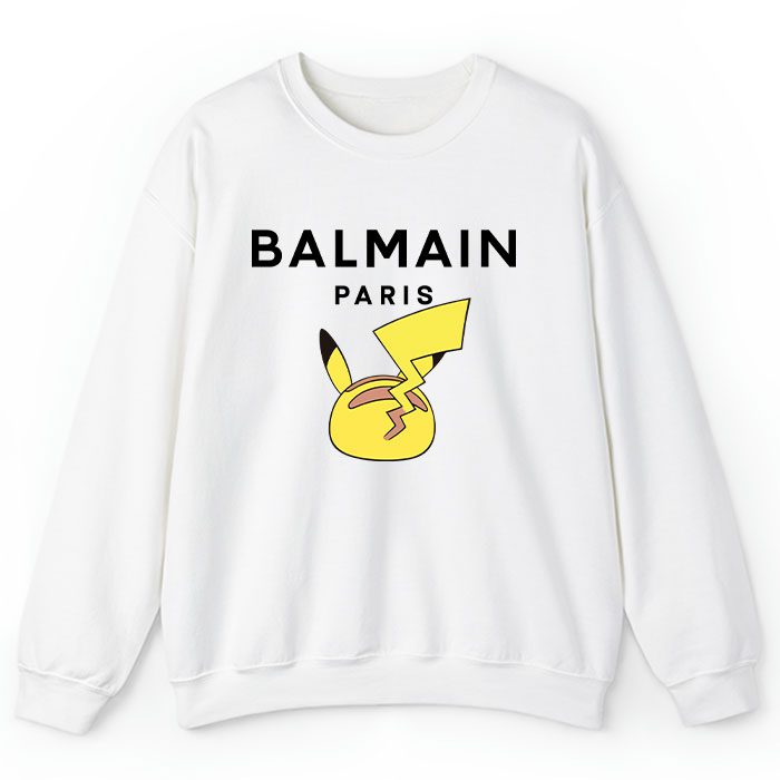 Balmain-X-Pokemon-Crewneck-Sweatshirt-CSTB0891 Balmain X Pokemon Crewneck Sweatshirt CSTB0891