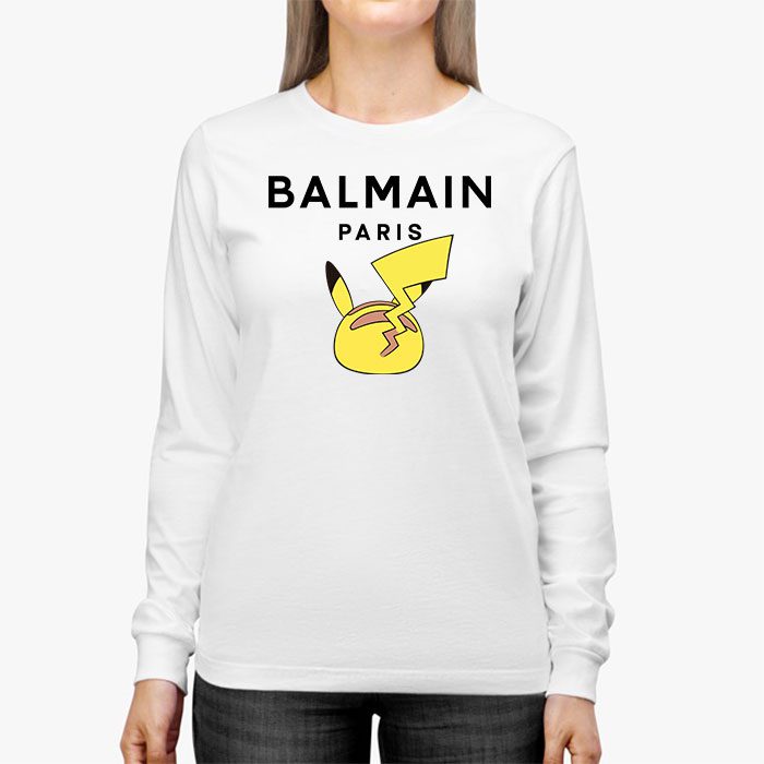 Balmain-X-Pokemon-Kid-Tee-Unisex-Longsleeve-ShirtLTB0872-2
