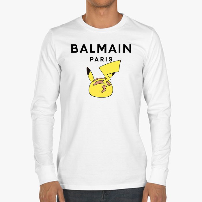 Balmain-X-Pokemon-Kid-Tee-Unisex-Longsleeve-ShirtLTB0872-3