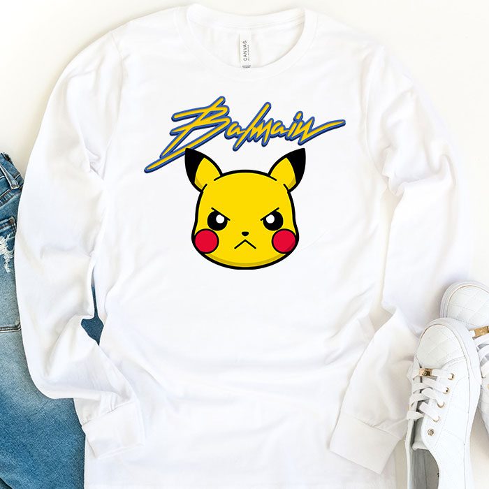 Balmain-X-Pokemon-Kid-Tee-Unisex-Longsleeve-ShirtLTB0873-1