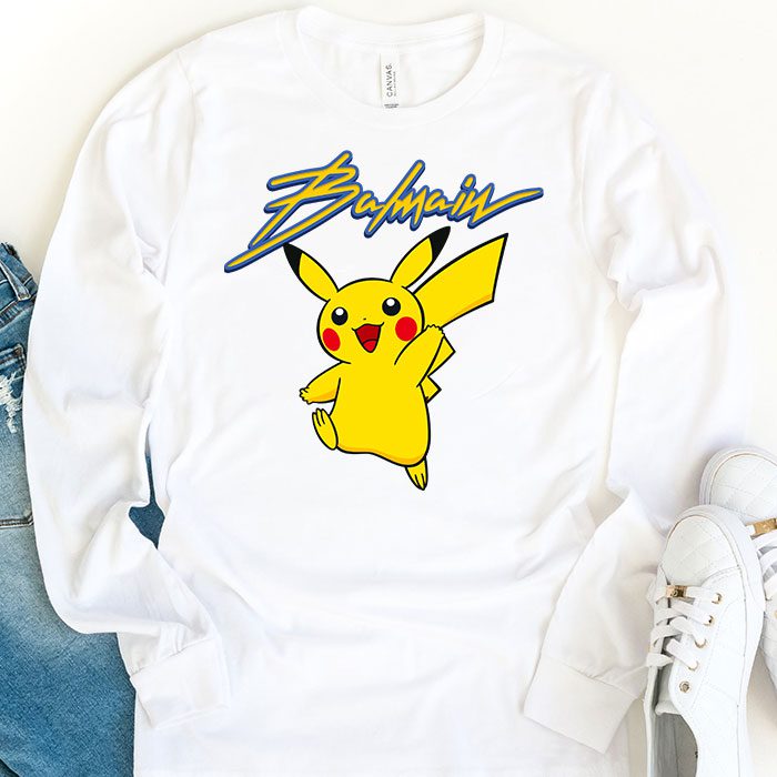 Balmain-X-Pokemon-Kid-Tee-Unisex-Longsleeve-ShirtLTB0875-1