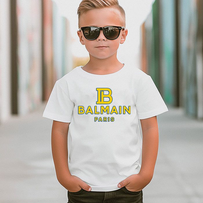 Balmain-x-Pokemon-Paris-Logo-Kid-Tee-Unisex-T-Shirt-TTB1900-4