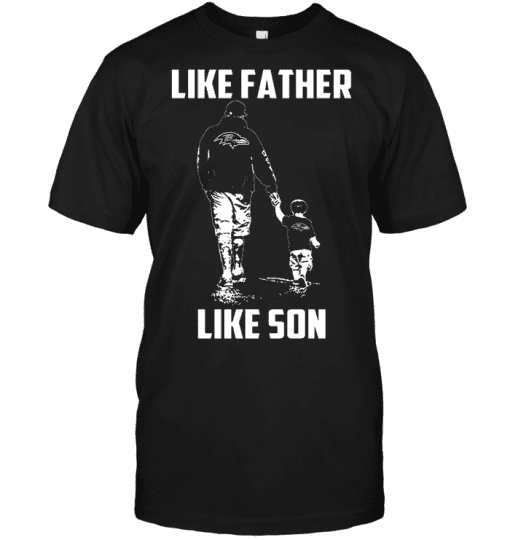 Baltimore-Ravens-Like-Father-Like-Son-Unisex-T-Shirt-Kid-T-Shirt-LTS007 Baltimore Ravens Like Father Like Son Unisex T-Shirt Kid T-Shirt LTS007