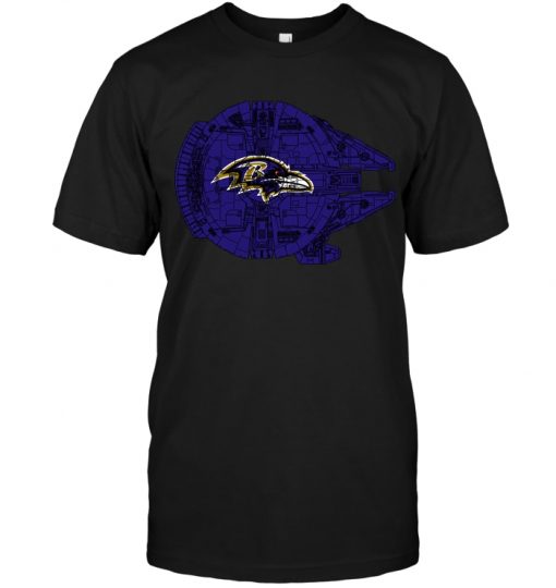 Baltimore-Ravens-The-Millennium-Falcon-Star-Wars-Unisex-T-Shirt-Kid-T-Shirt-LTS011 Baltimore Ravens The Millennium Falcon Star Wars Unisex T-Shirt Kid T-Shirt LTS011