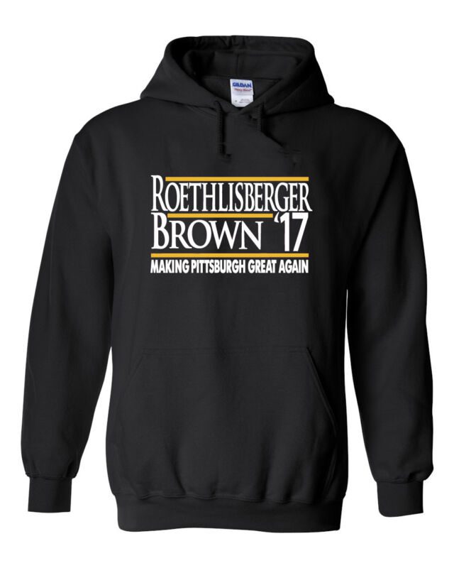 Ben-Roethlisberger-Pittsburgh-Steelers-Brown-17-Hooded-Sweatshirt-Unisex-Hoodie Ben Roethlisberger Pittsburgh Steelers "Brown 17" Hooded Sweatshirt Unisex Hoodie
