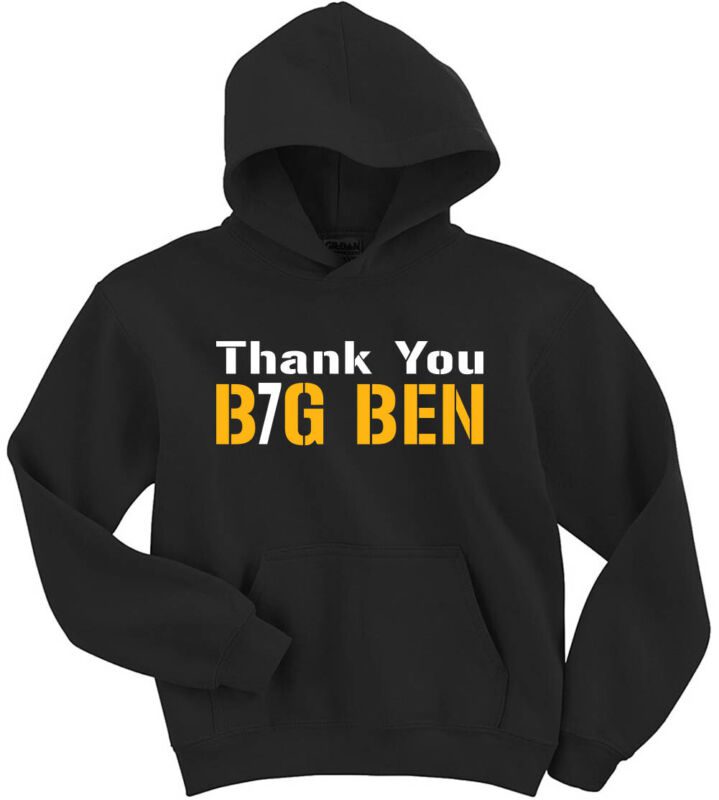 Big-Ben-Roethlisberger-Pittsburgh-Steelers-Thank-You-Crew-Hooded-Sweatshirt-Unisex-Hoodie Big Ben Roethlisberger Pittsburgh Steelers Thank You Crew Hooded Sweatshirt Unisex Hoodie