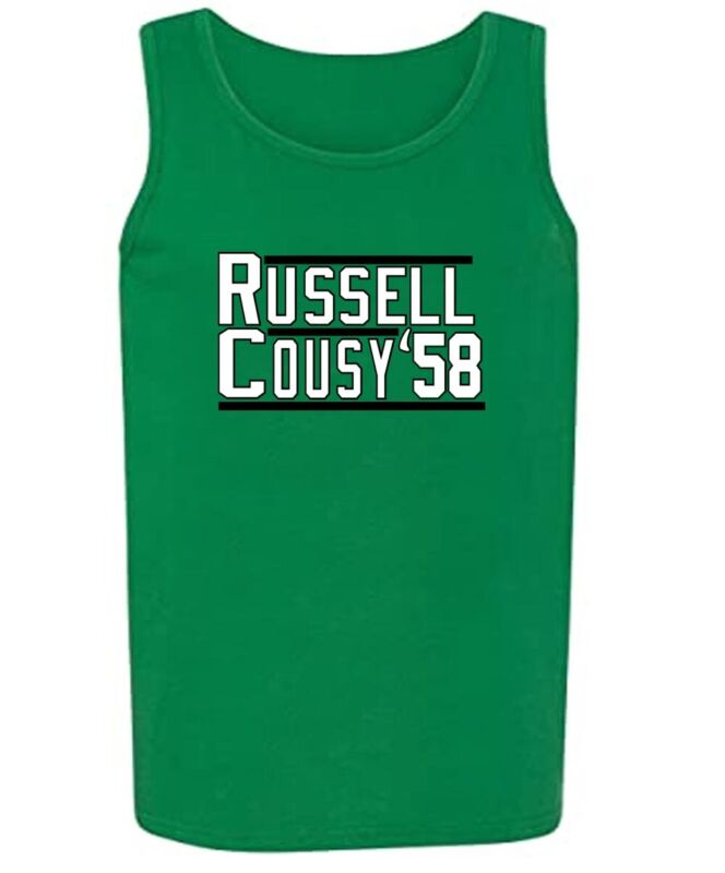 Bill-Russell-Bob-Cousy-1958-Boston-Celtics-Unisex-Tank-Top Bill Russell Bob Cousy 1958 Boston Celtics Unisex Tank Top