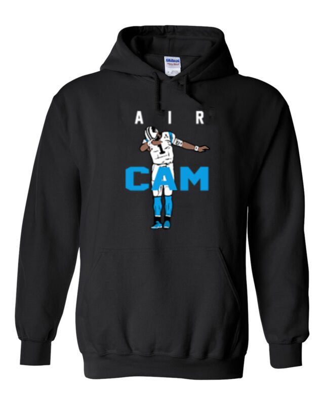 Black-Cam-Newton-Carolina-Panthers-Dab-Air-Cam-Hooded-Sweatshirt-Hoodie Black Cam Newton Carolina Panthers Dab "Air Cam" Hooded Sweatshirt Hoodie