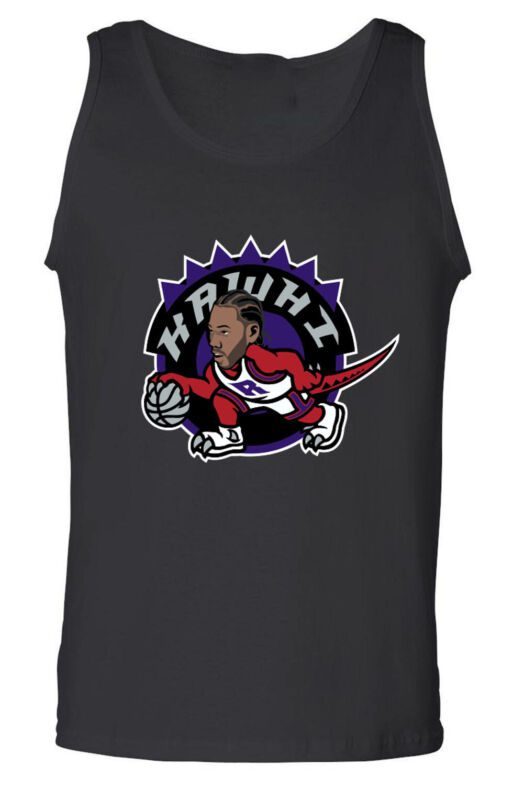 Black-Kawhi-Leonard-Toronto-Raptors-Old-School-Dinosaur-Logo-Unisex-Tank-Top Black Kawhi Leonard Toronto Raptors "Old School Dinosaur Logo" Unisex Tank Top