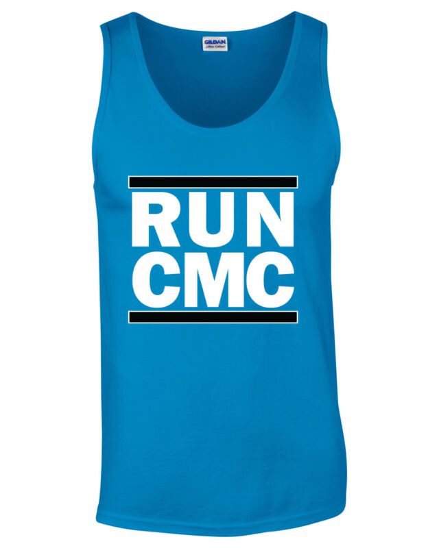 Blue-Christian-Mccaffrey-Carolina-Panthers-Run-Cmc-Unisex-Tank-Top Blue Christian Mccaffrey Carolina Panthers "Run Cmc" Unisex Tank Top