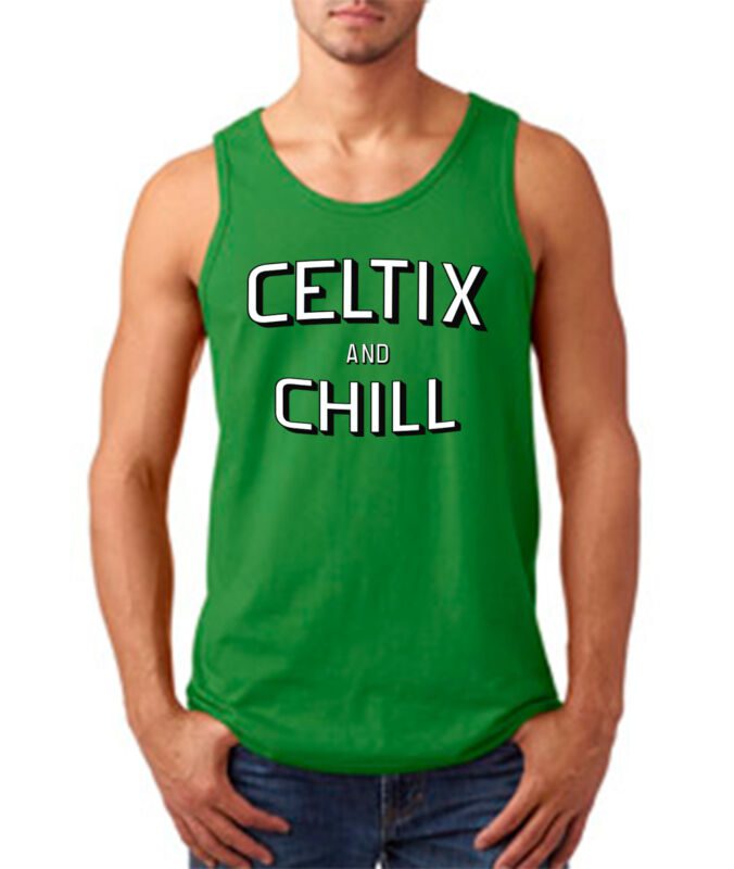 Boston-Celtics-Netflix-Celtix-And-Chill-Unisex-Tank-Top Boston Celtics Netflix "Celtix And Chill" Unisex Tank Top