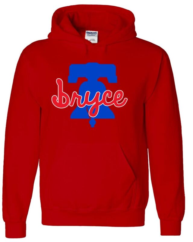 Bryce-Harper-Philadelphia-Phillies-Liberty-Bell-Logo-Hooded-Sweatshirt-Unisex-Hoodie Bryce Harper Philadelphia Phillies "Liberty Bell Logo" Hooded Sweatshirt Unisex Hoodie