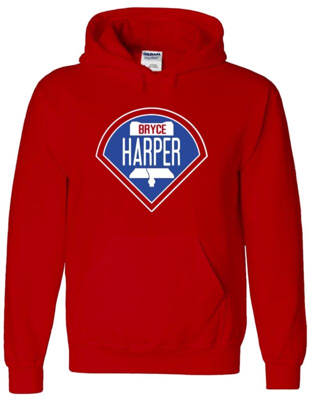 Bryce-Harper-Philadelphia-Phillies-Logo-Hooded-Sweatshirt-Unisex-Hoodie Bryce Harper Philadelphia Phillies "Logo" Hooded Sweatshirt Unisex Hoodie