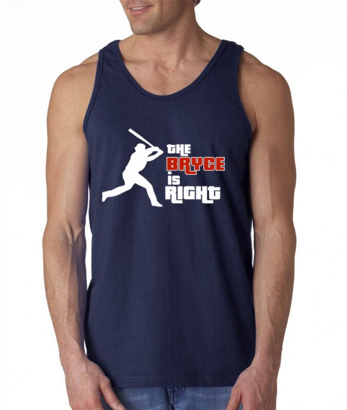Bryce-Harper-Washington-Nationals-The-Bryce-Is-Right-Unisex-Tank-Top Bryce Harper Washington Nationals "The Bryce Is Right" Unisex Tank Top