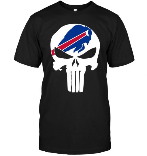 Buffalo-Bills-Punisher-Unisex-T-Shirt-Kid-T-Shirt-LTS246 Buffalo Bills Punisher Unisex T-Shirt Kid T-Shirt LTS246